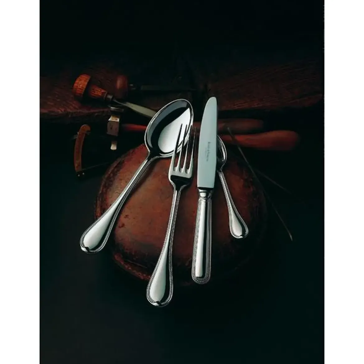 Robbe & Berking Menübesteck-Set 4-tlg. Französisch-Perl 925 Sterlingsilber