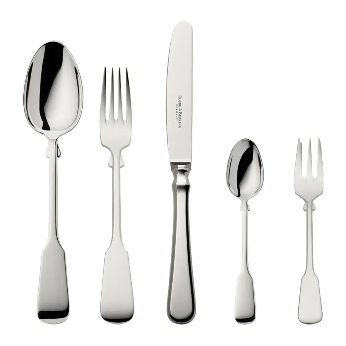 Robbe & Berking Menübesteck-Set 30-tlg. Spaten 150 g versilbert