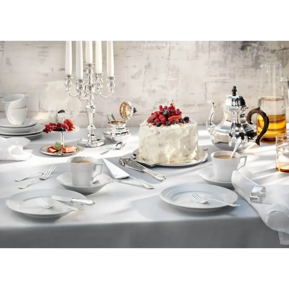 Robbe & Berking Menügabel 20 cm Martelé 150 g versilbert
