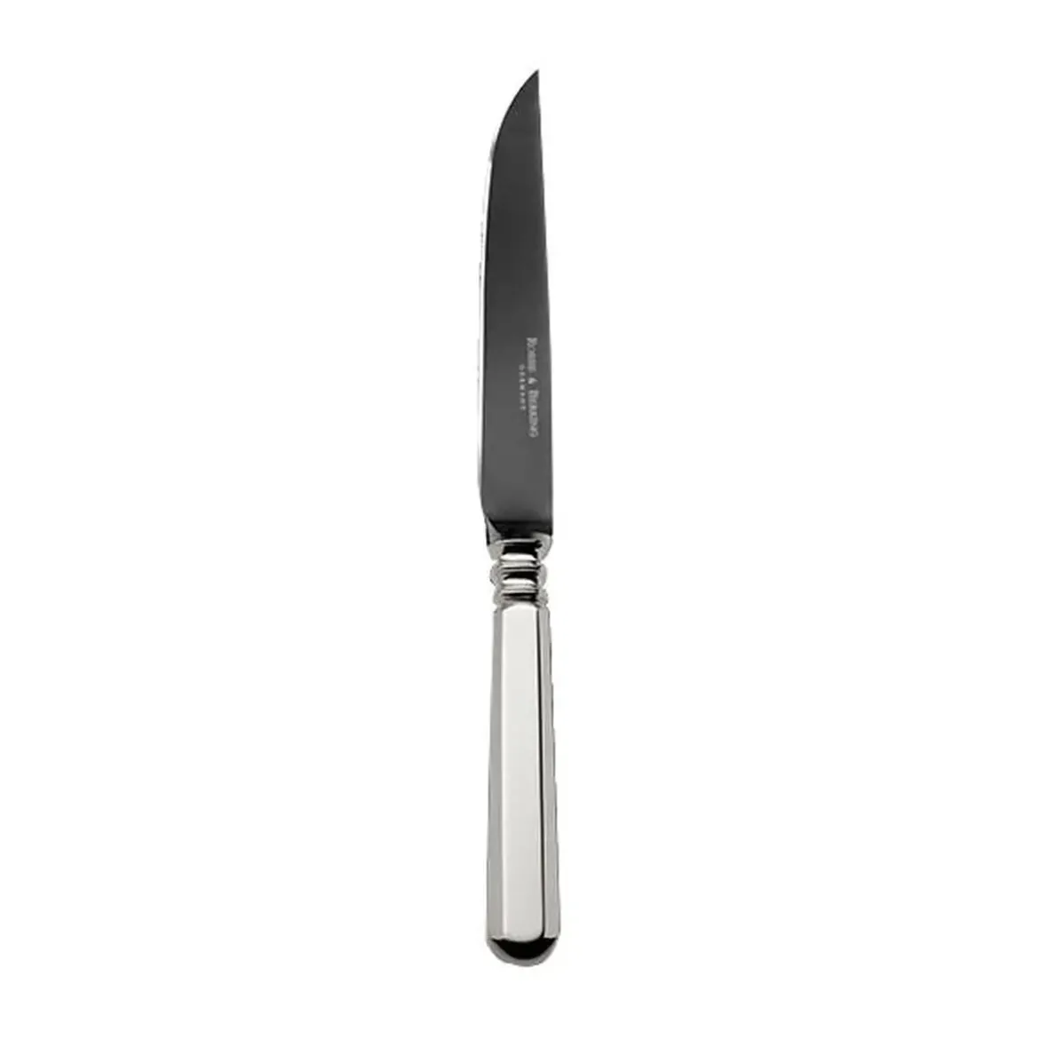 Robbe & Berking Steakmesser Frozen Black Alt Spaten 150 g versilbert