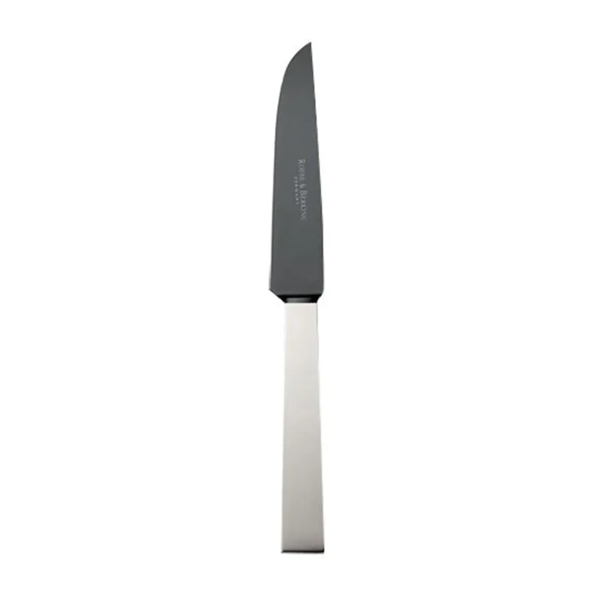 Robbe & Berking Steakmesser Frozen Black Riva 150 g versilbert