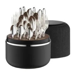 Robbe & Berking The Box - Belvedere 150 g versilbert inkl. 24-tlg Besteckset Marble Cut