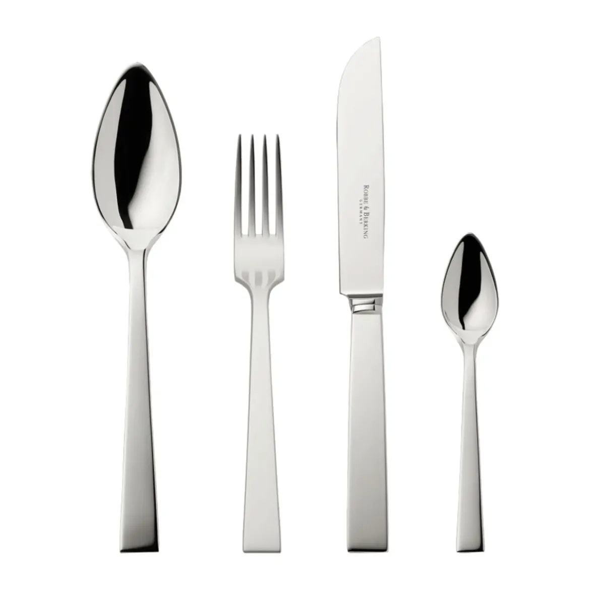 Robbe & Berking 4 tlg. Garnitur Riva 150 g versilbert