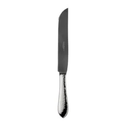Robbe & Berking Tranchiermesser Frozen Black Martelé 925 Sterlingsilber