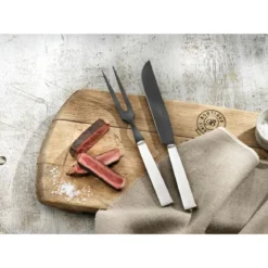 Robbe & Berking Tranchiermesser Frozen Black Riva 925 Sterlingsilber