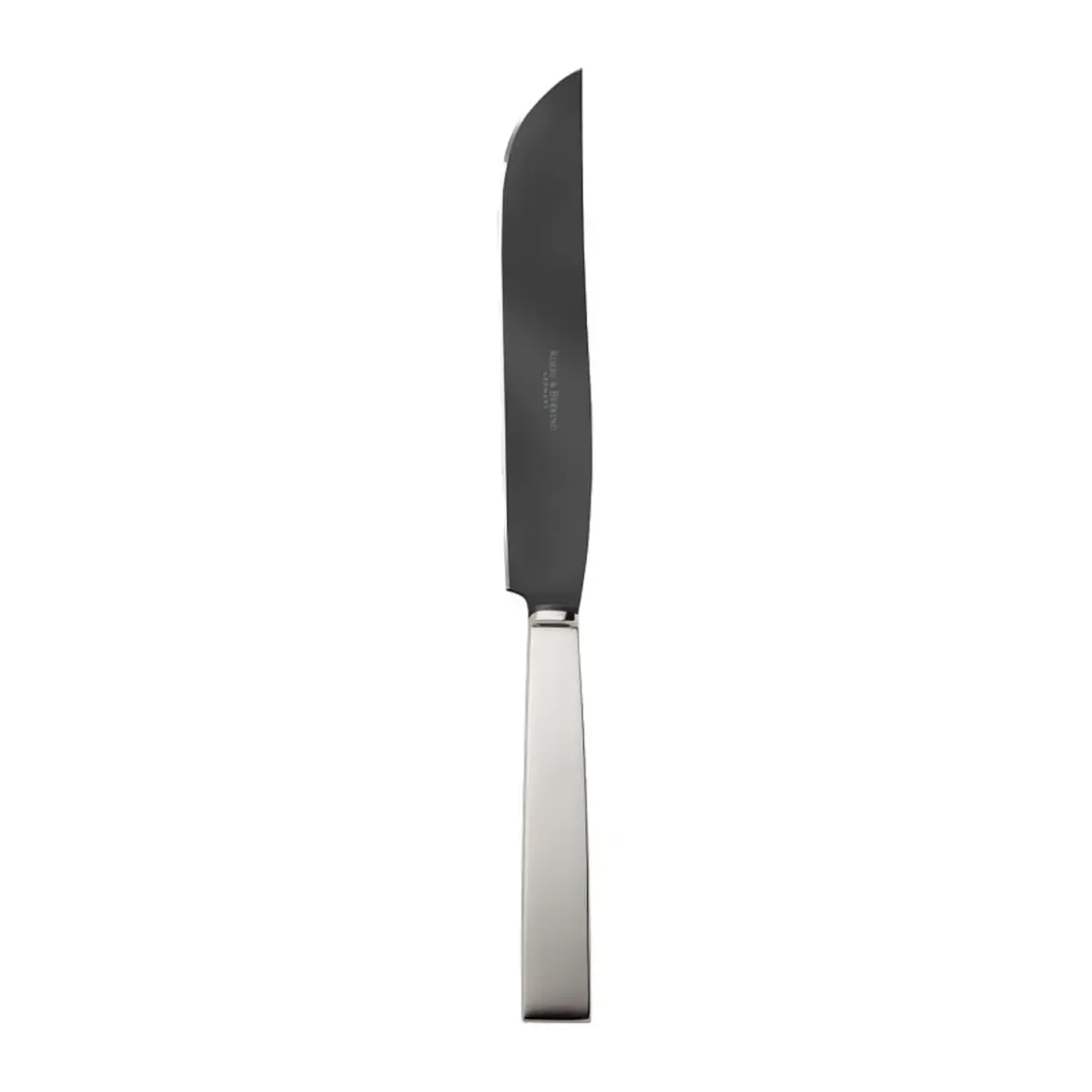 Robbe & Berking Tranchiermesser Frozen Black Riva 150 g versilbert