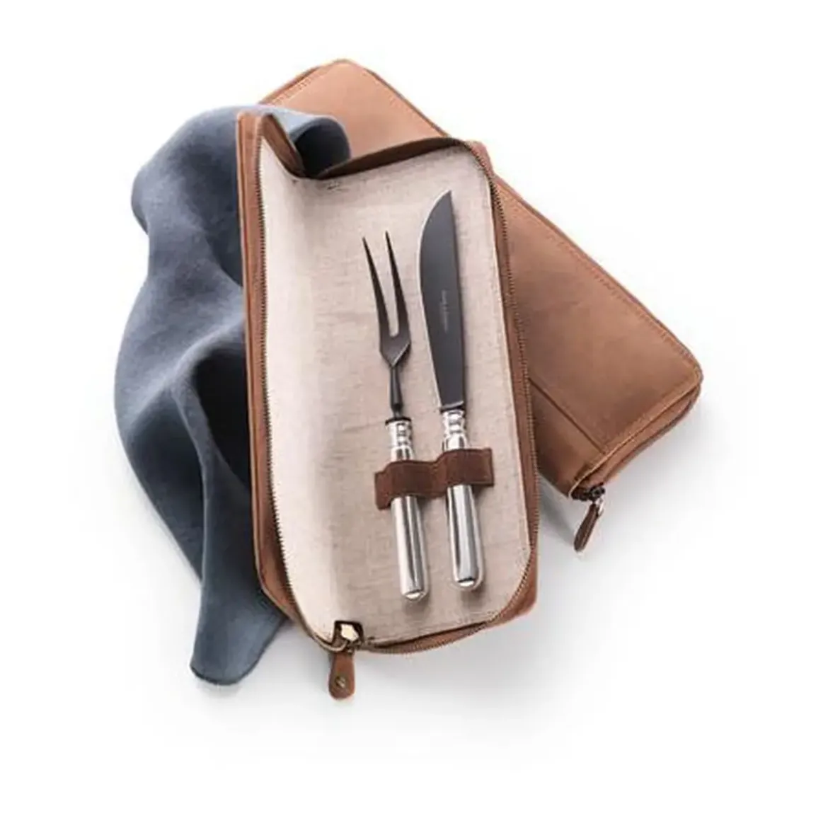 Robbe & Berking Tranchierset 2tlg. Frozen Black Alt Spaten 925 Sterlingsilber