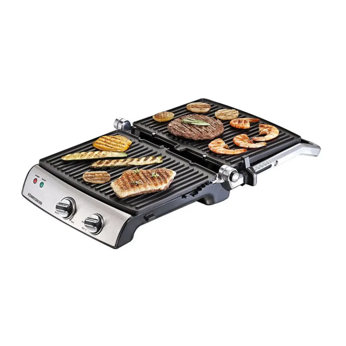 Rommelsbacher Kontaktgrill KG 2020 35x33 cm 2000 W edelstahl