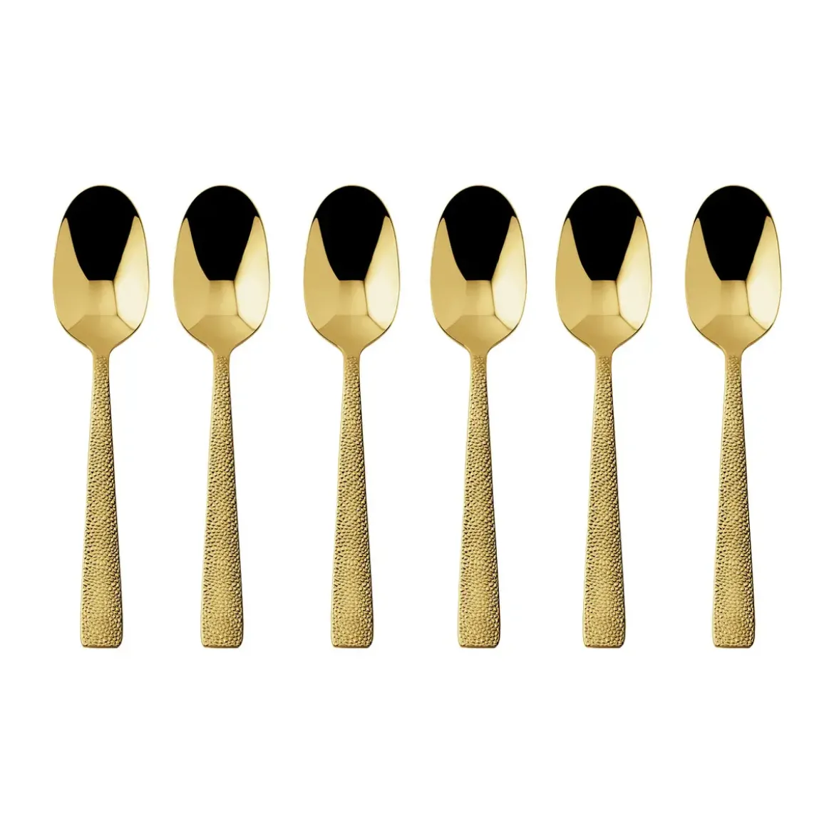 Sambonet Espressolöffel-Set 6-tlg. Siena Mirror PVD Gold