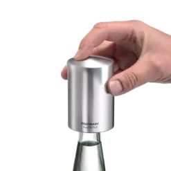 Westmark Flaschenöffner Push & Pull 8 cm silber